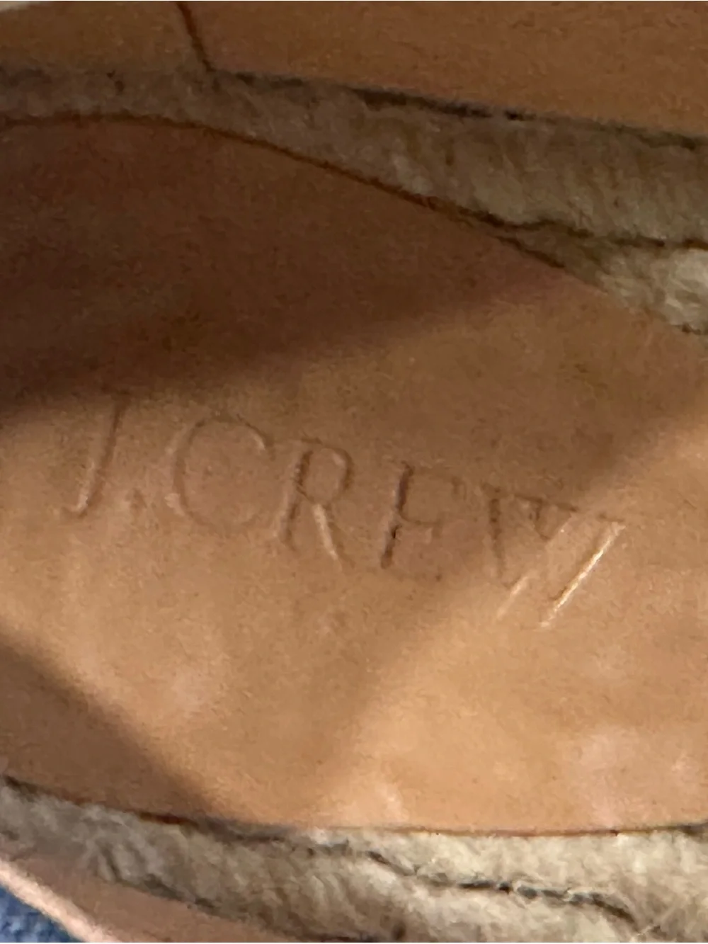 J. Crew Navy Canvas Espadrilles with Hot Pink Toe Caps